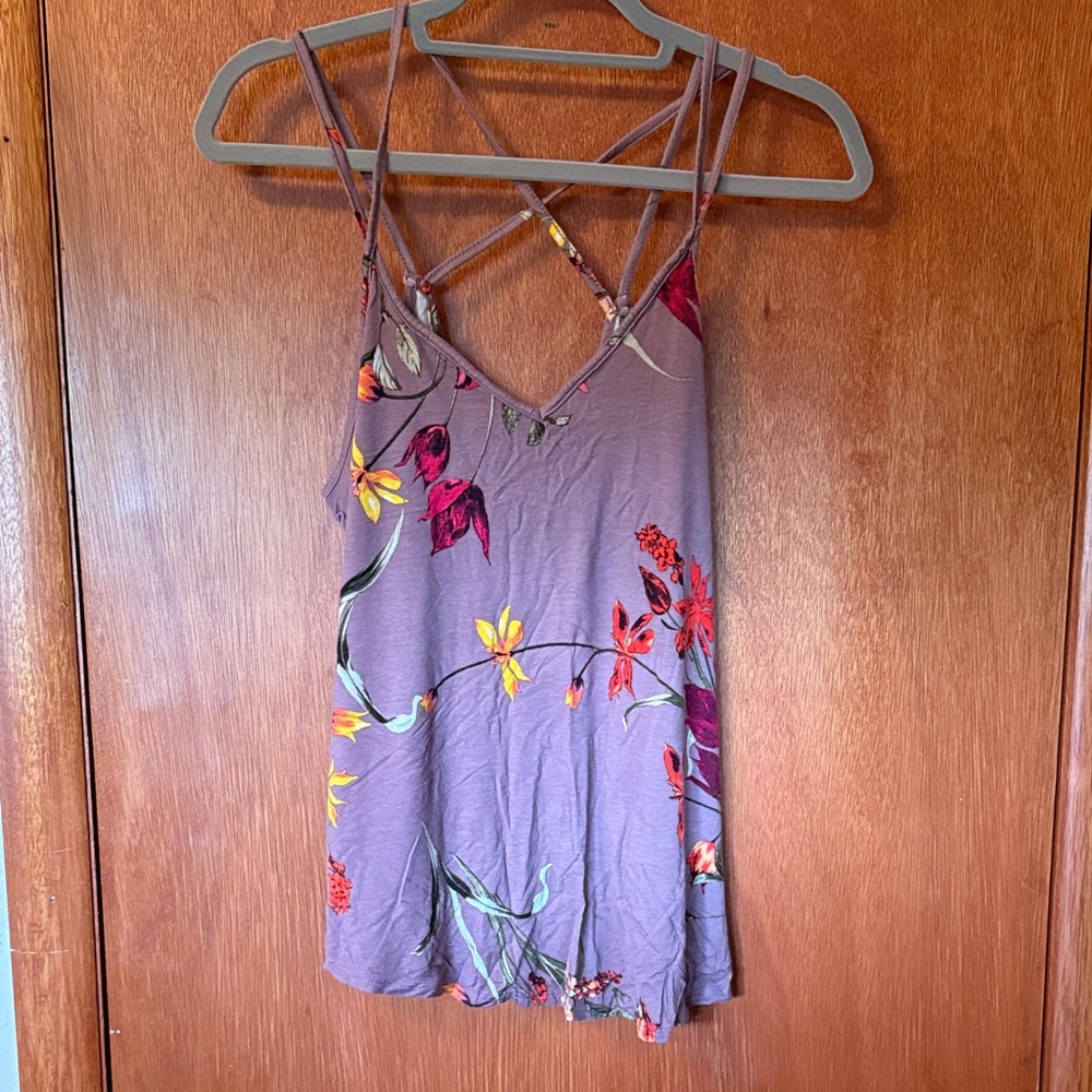Vibrant Floral Strappy Camisole